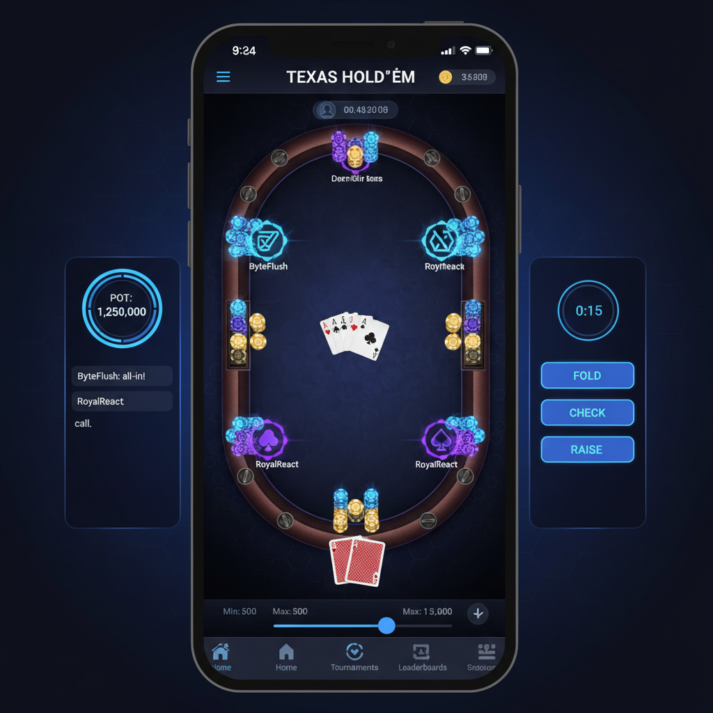 Real Gaming Poker Platform screenshot